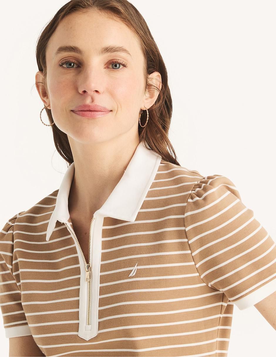 Playera tipo polo para mujer