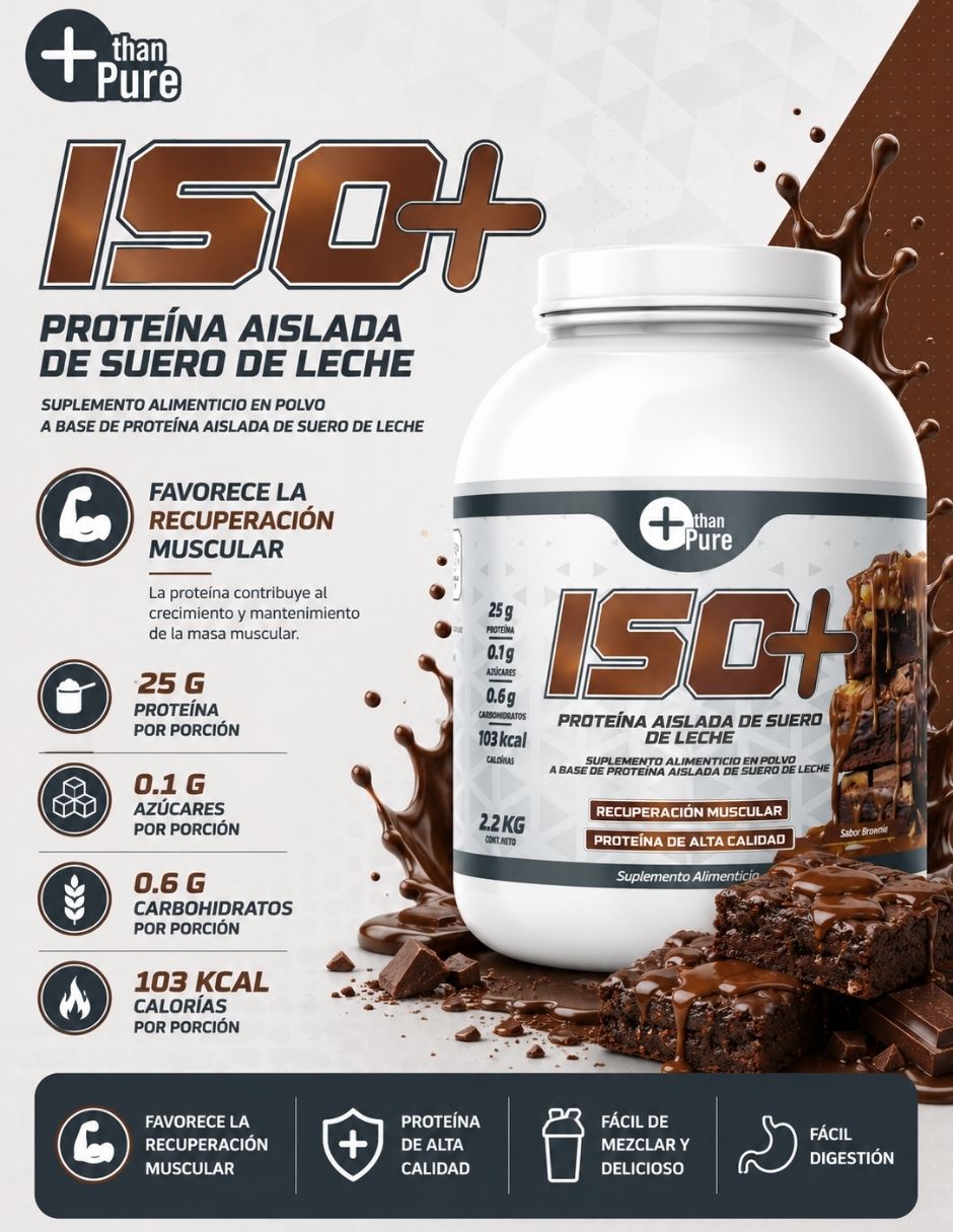 ISO+ Fit Nutrition con calcio sabor chocolate de 2.2 kg