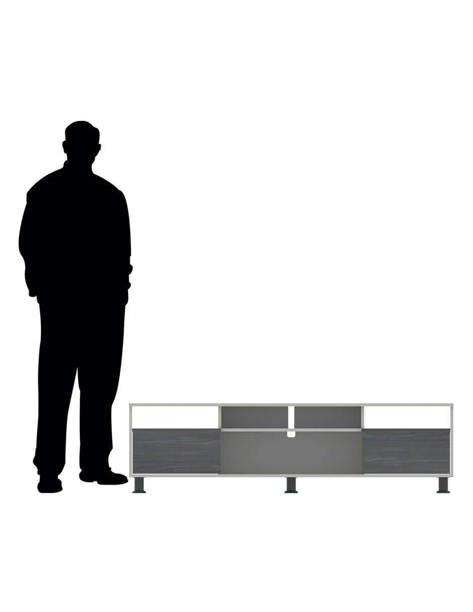 Mueble de TV armable de aglomerado 7