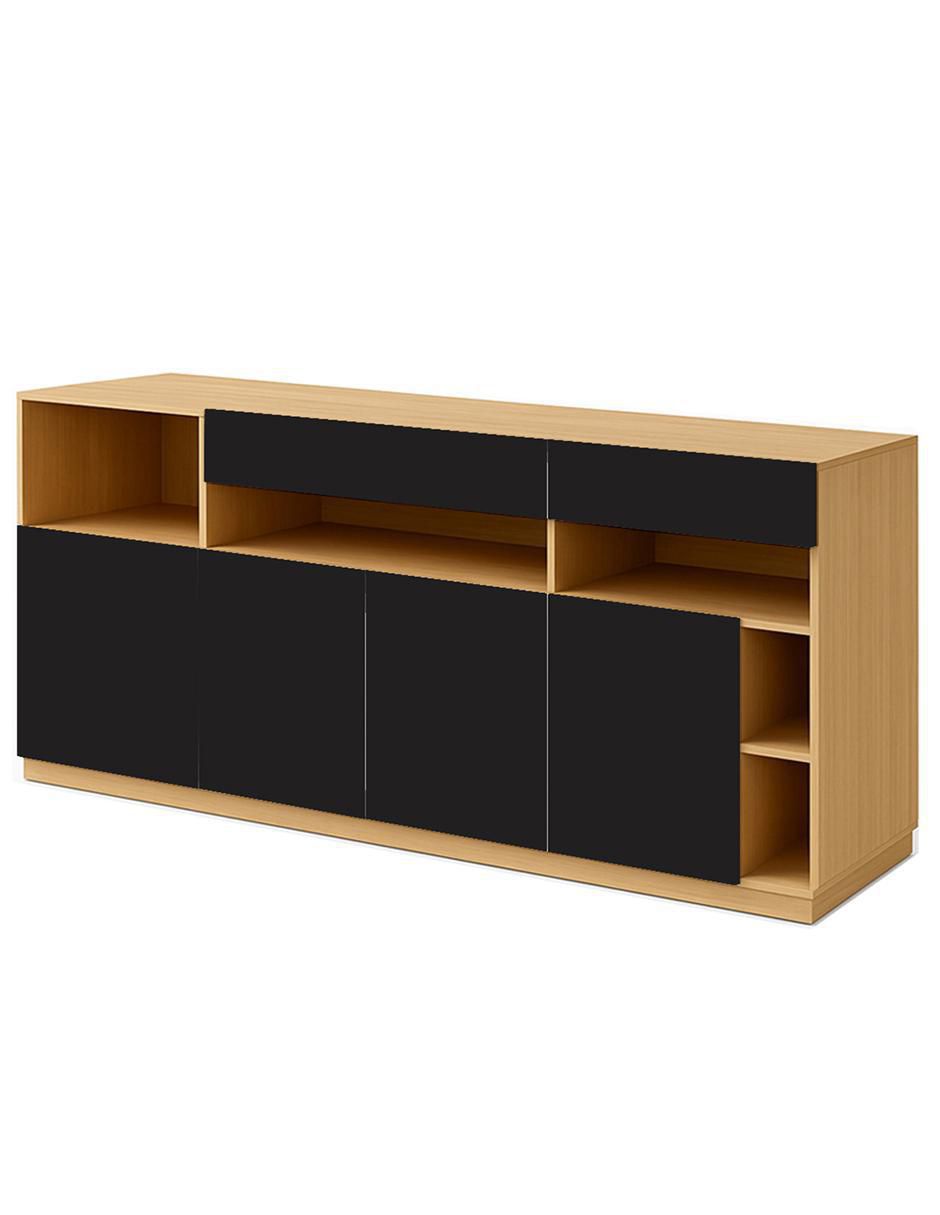 Mueble de TV armable Belo Horizonte de melamina 4