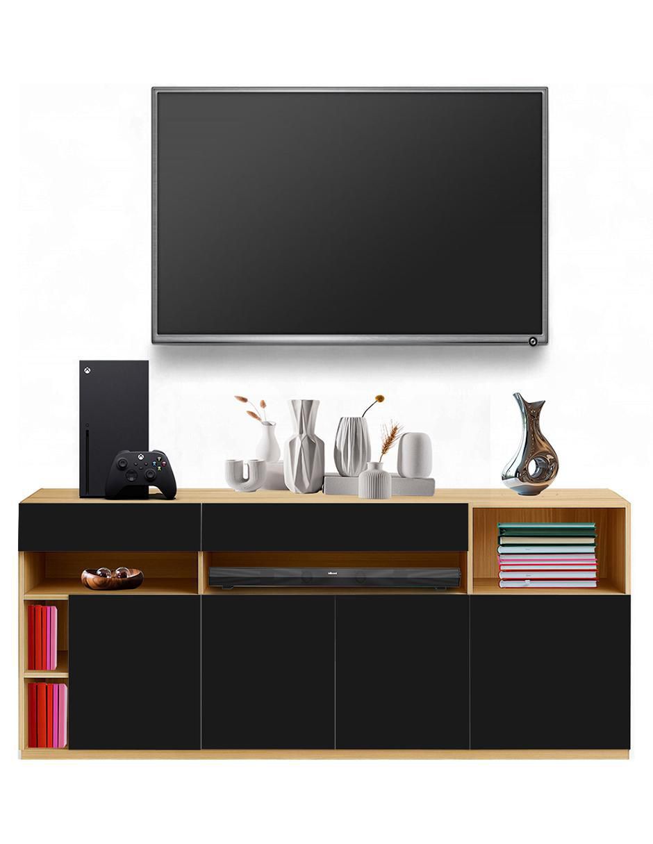 Mueble de TV armable Belo Horizonte de melamina 5
