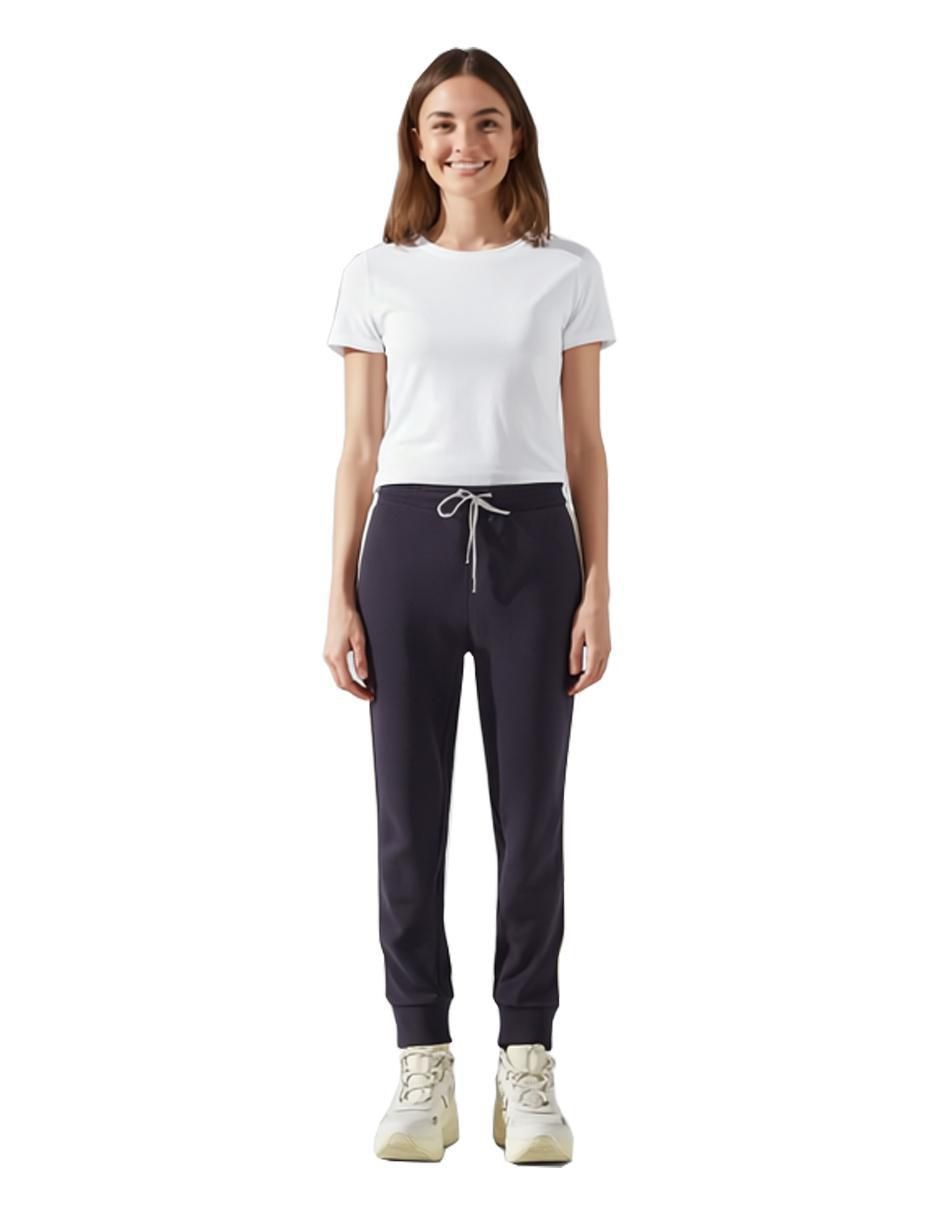Pants slim con jareta para mujer