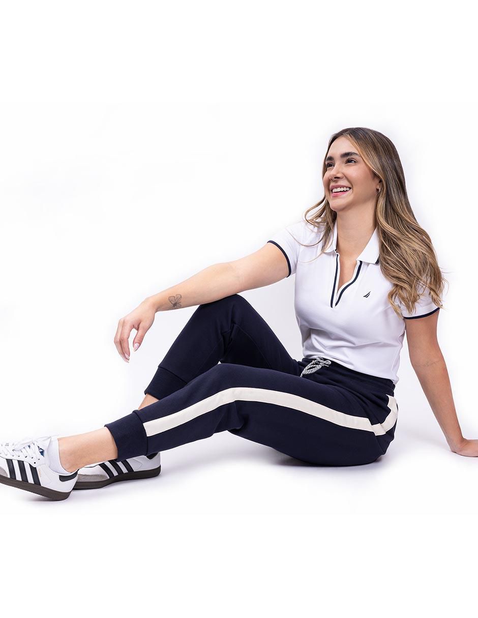 Pants slim con jareta para mujer