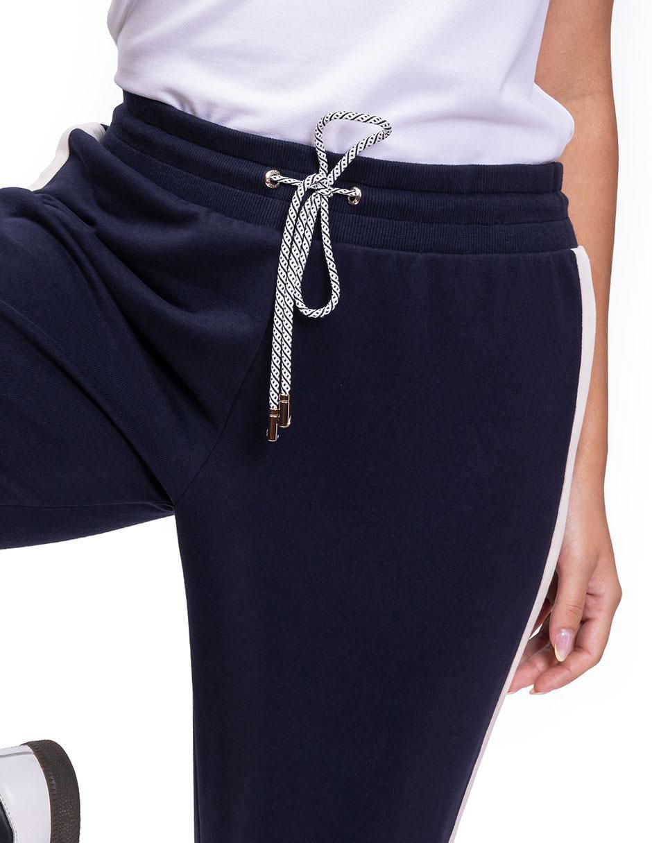 Pants slim con jareta para mujer