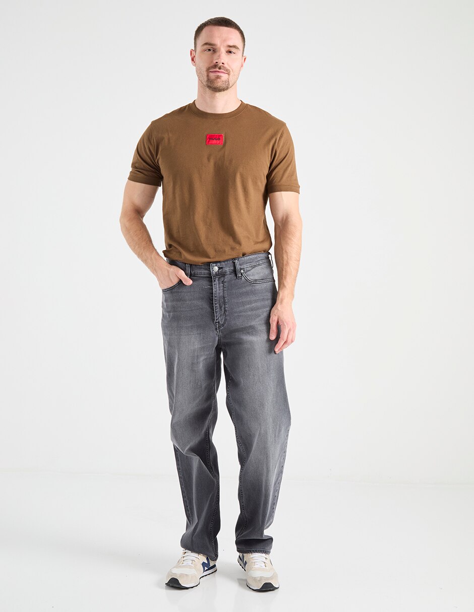 Jeans slim deslavado para hombre 3