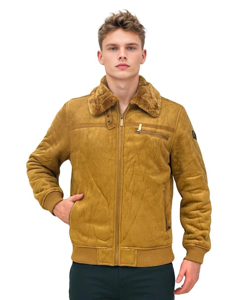 Chamarra casual con bolsillos para hombre