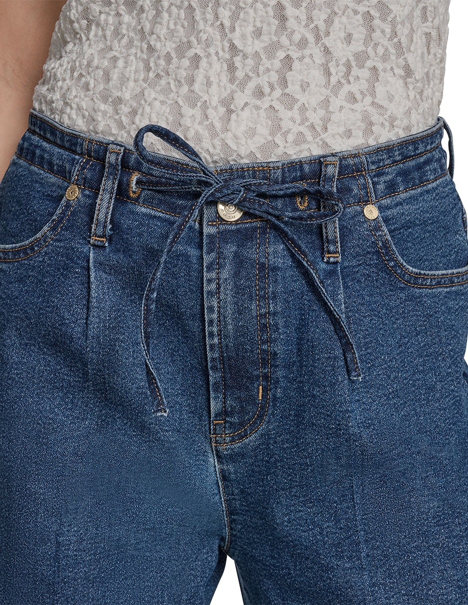 Jeans relaxed baggy b5gku204 para mujer 3