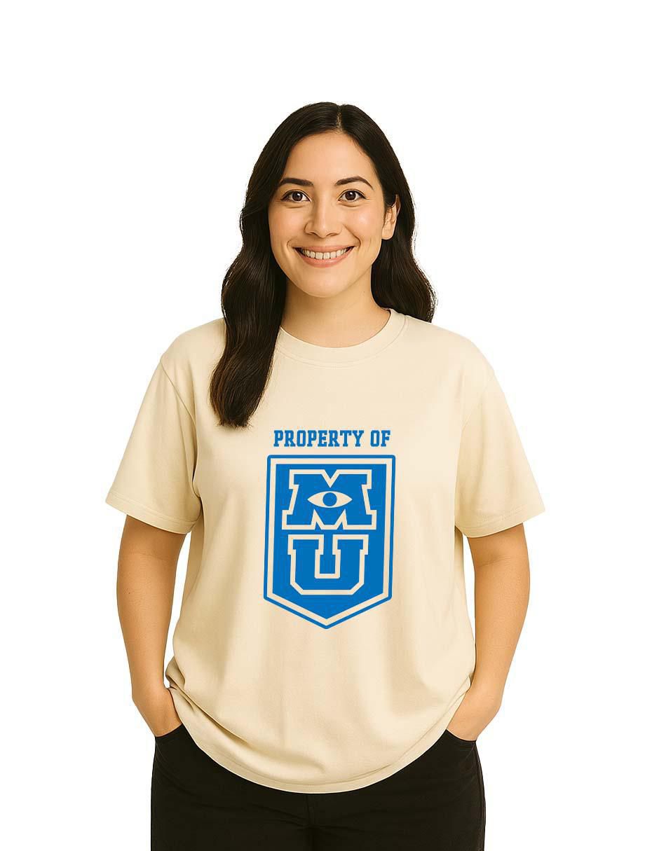 Playera manga corta Monsters University cuello redondo mujer