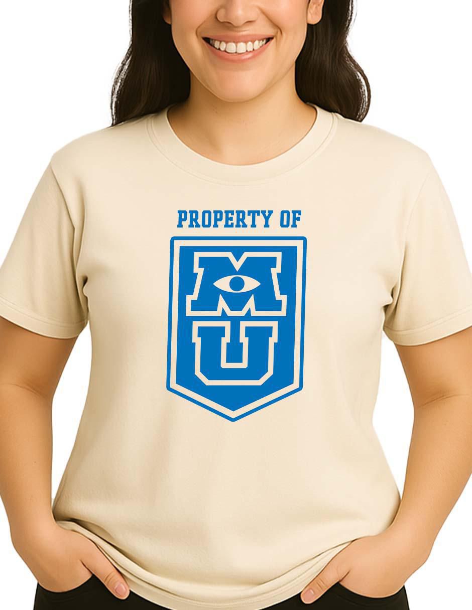 Playera manga corta Monsters University cuello redondo mujer