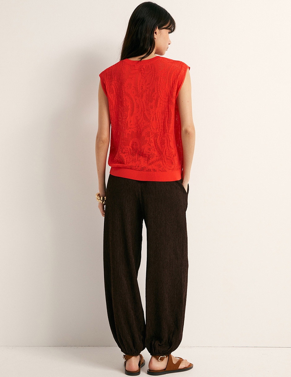 Blusa Sfera sin manga para mujer
