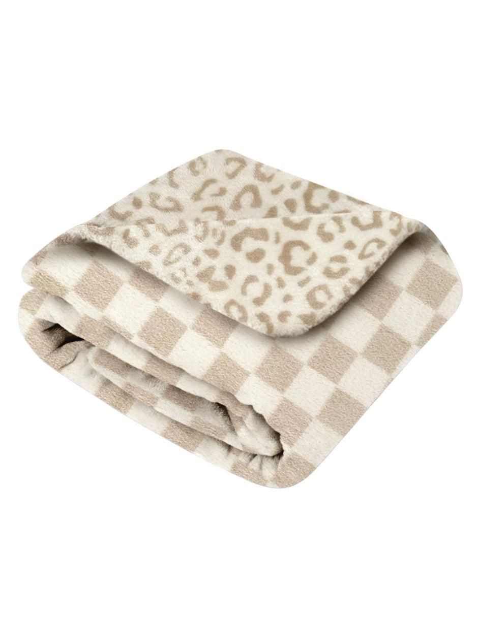 Cobija de tejido plano Manchitas-Cuadritos