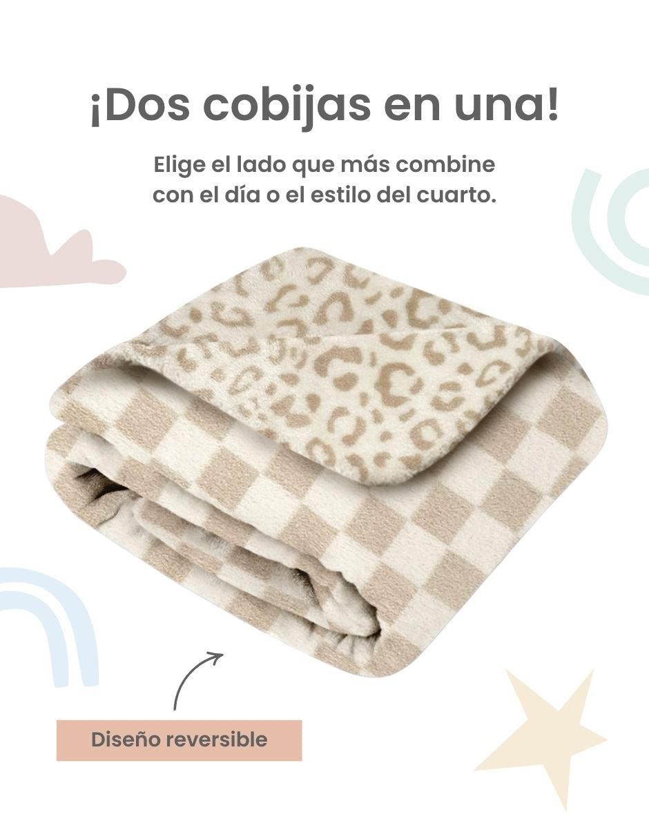 Cobija de tejido plano Manchitas-Cuadritos 3