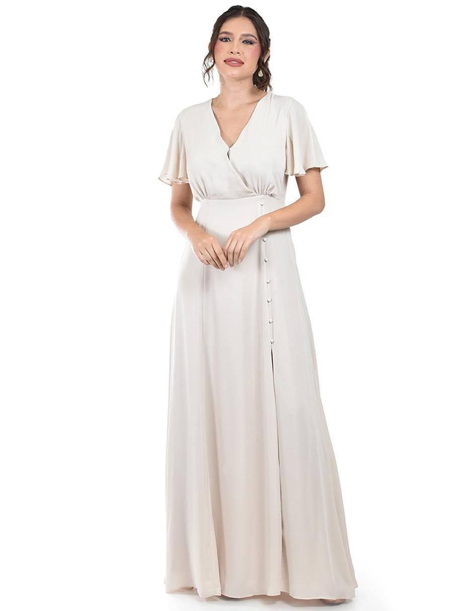 Vestido maxi de fiesta escote V Vestido maxi de fiesta escote V