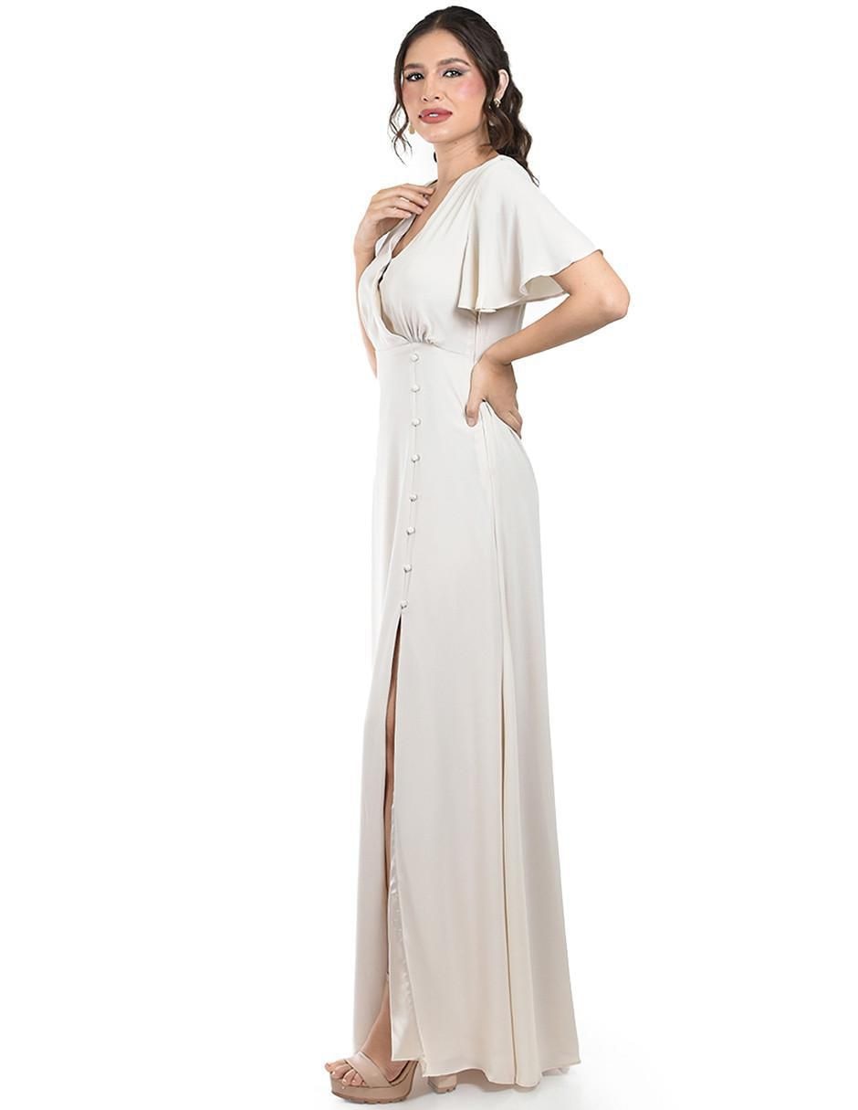 Vestido maxi de fiesta escote V 5