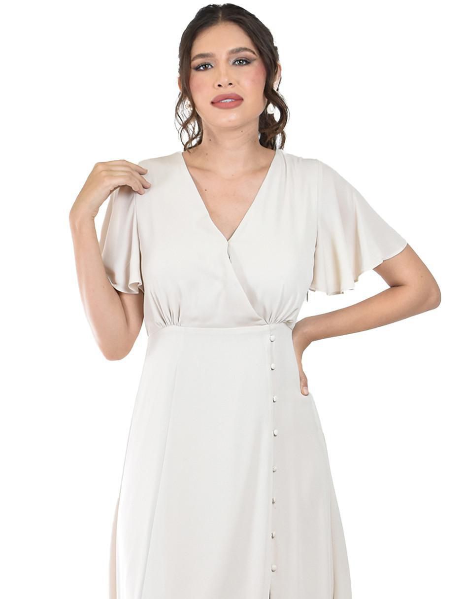 Vestido maxi de fiesta escote V