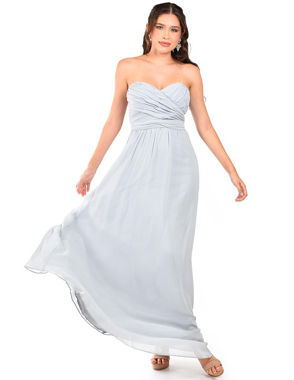 Vestido maxi de fiesta escote Corazón 4