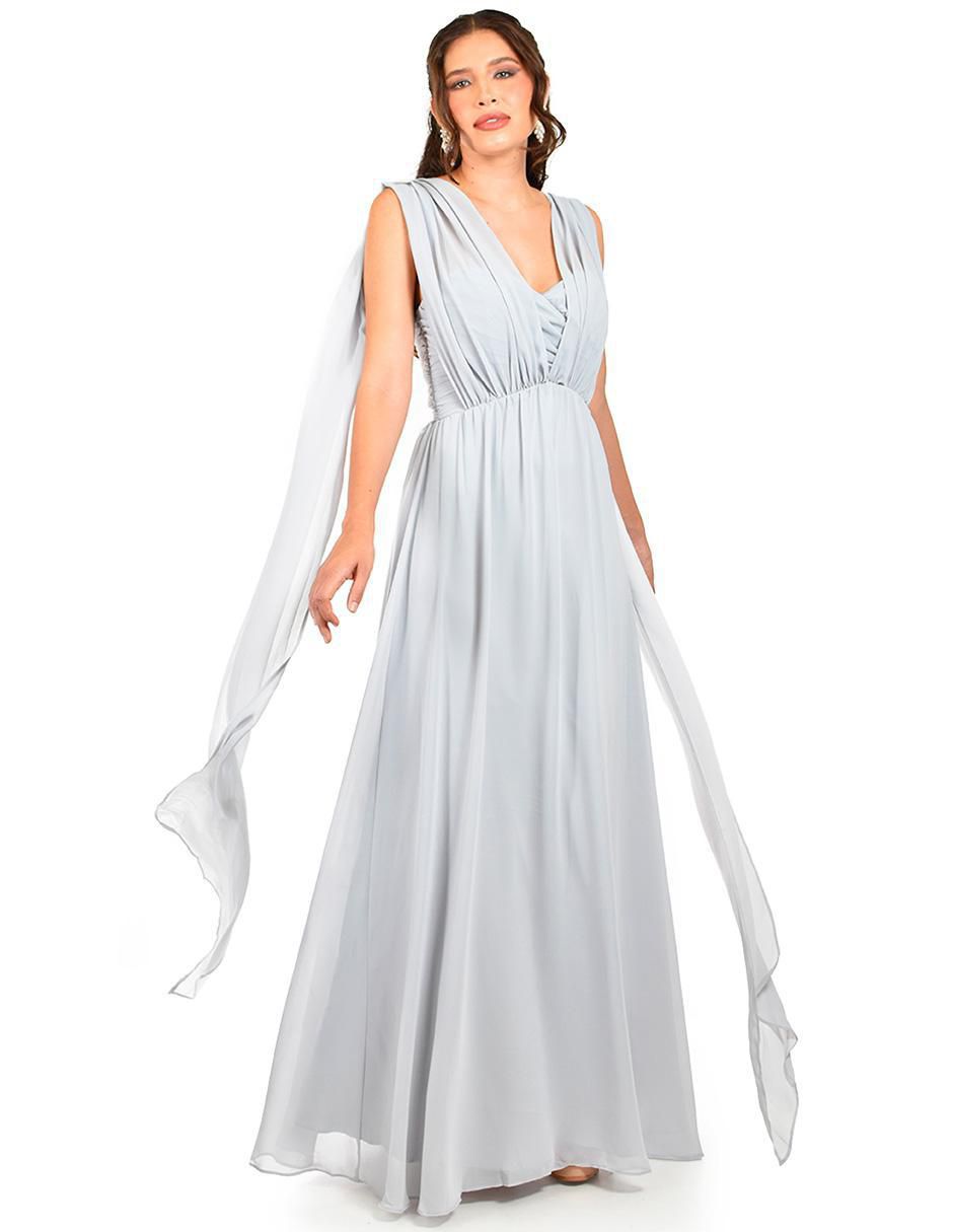 Vestido maxi de fiesta escote Corazón 7