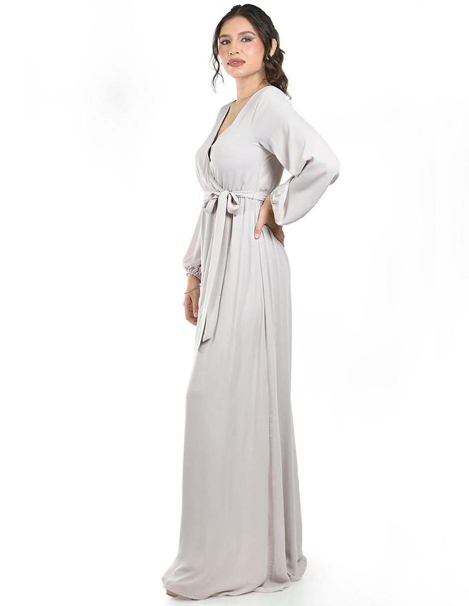 Vestido maxi de fiesta escote V