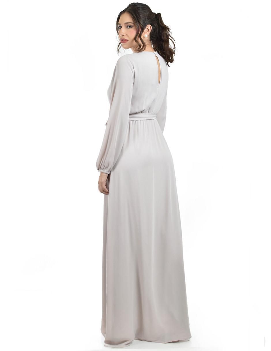 Vestido maxi de fiesta escote V