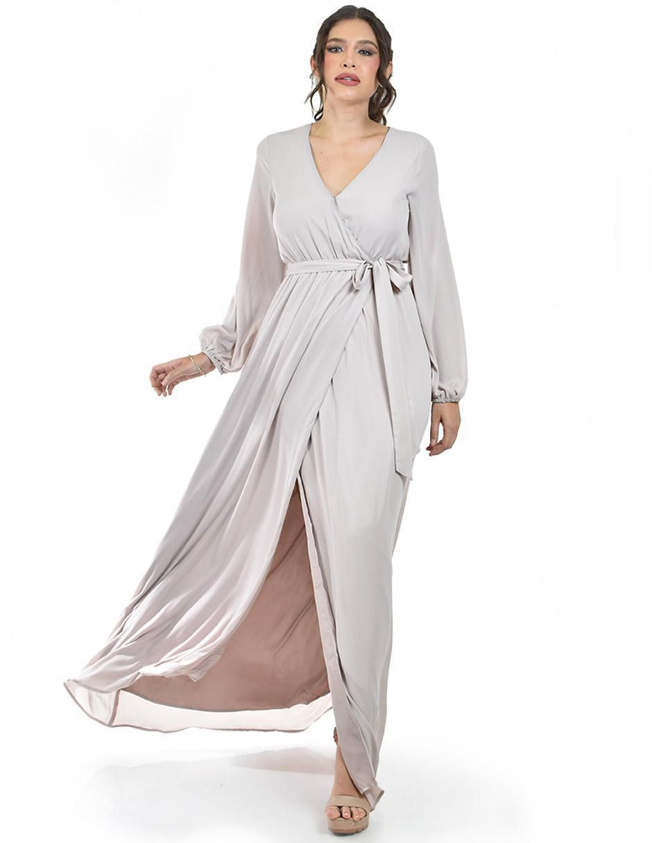 Vestido maxi de fiesta escote V