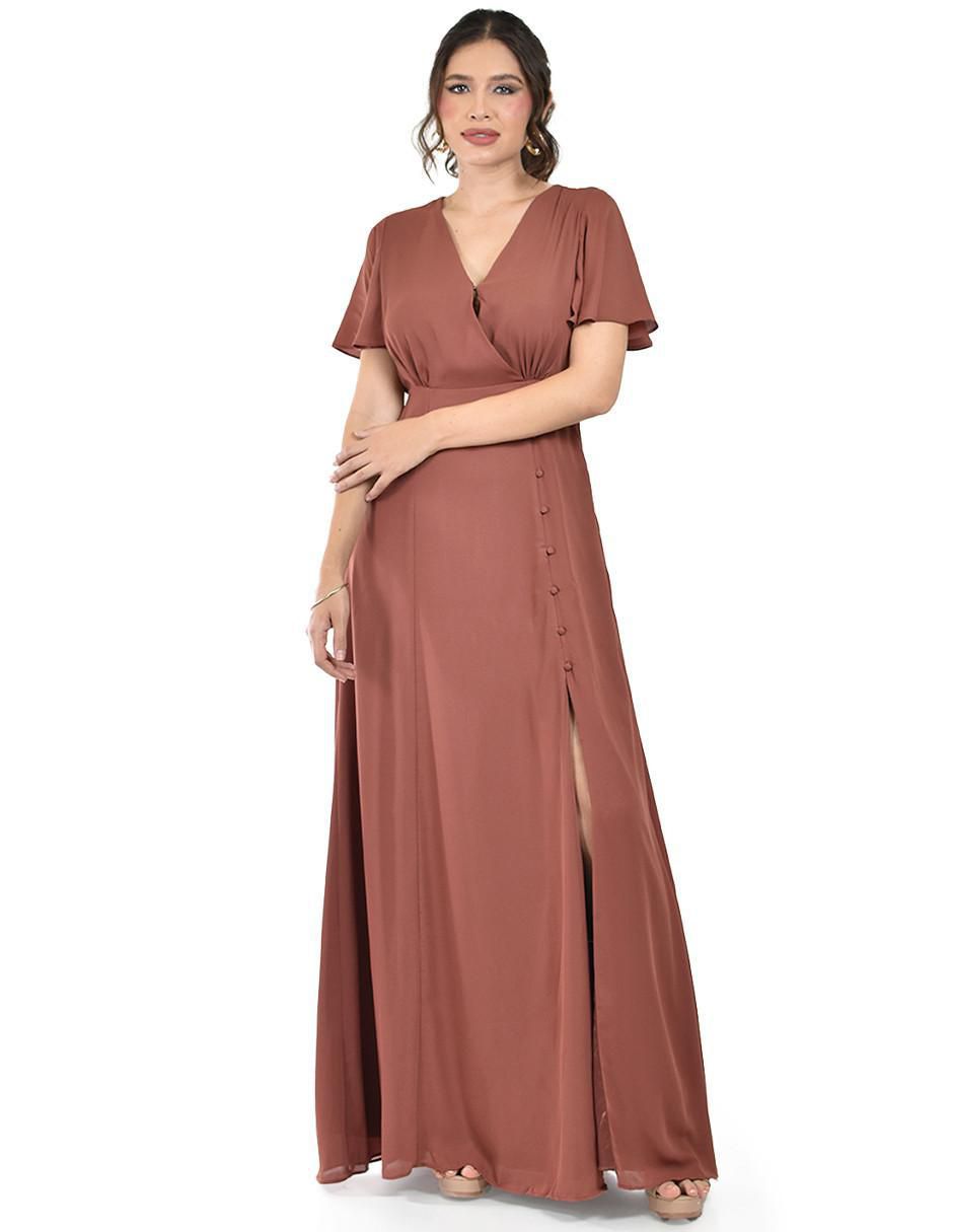 Vestido maxi de fiesta escote V Vestido maxi de fiesta escote V