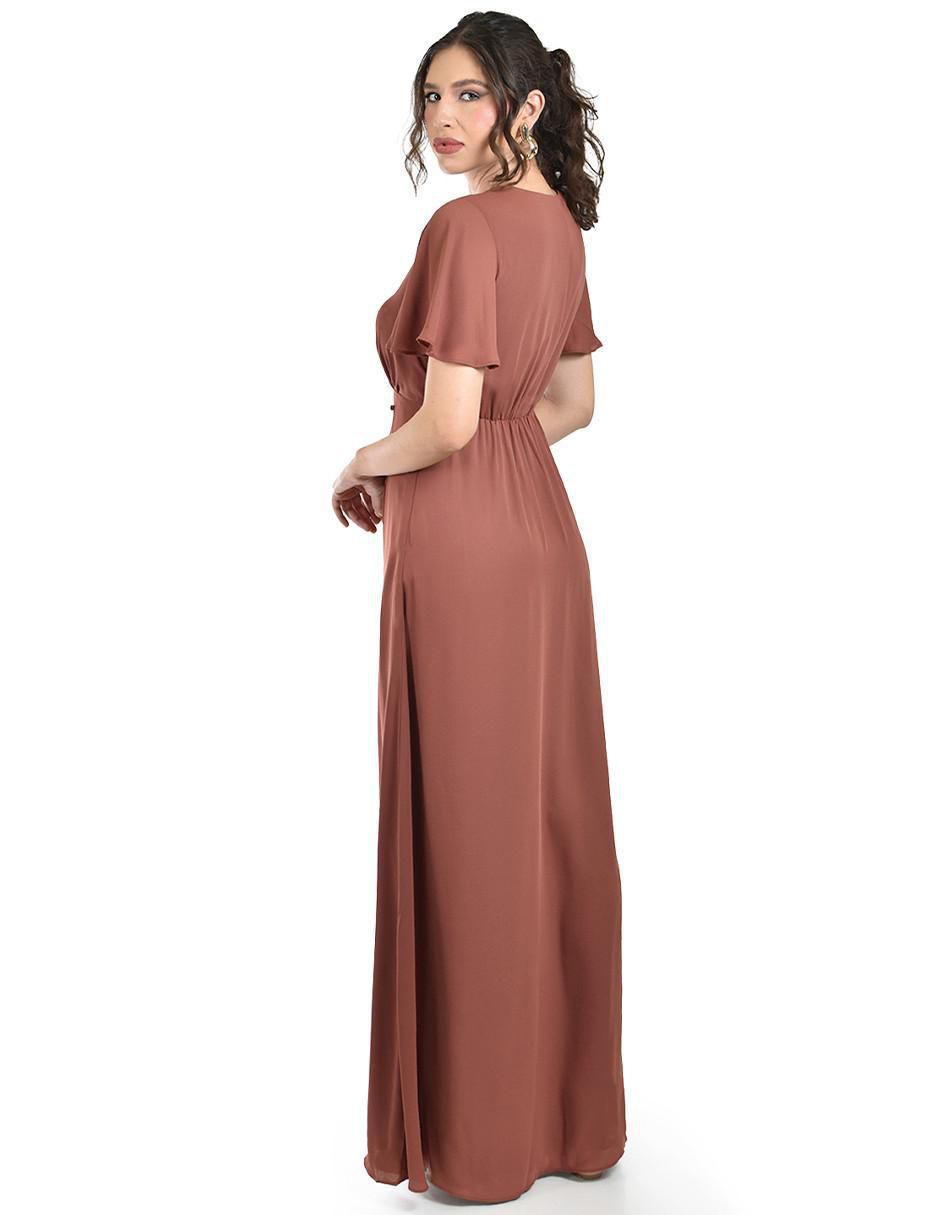Vestido maxi de fiesta escote V