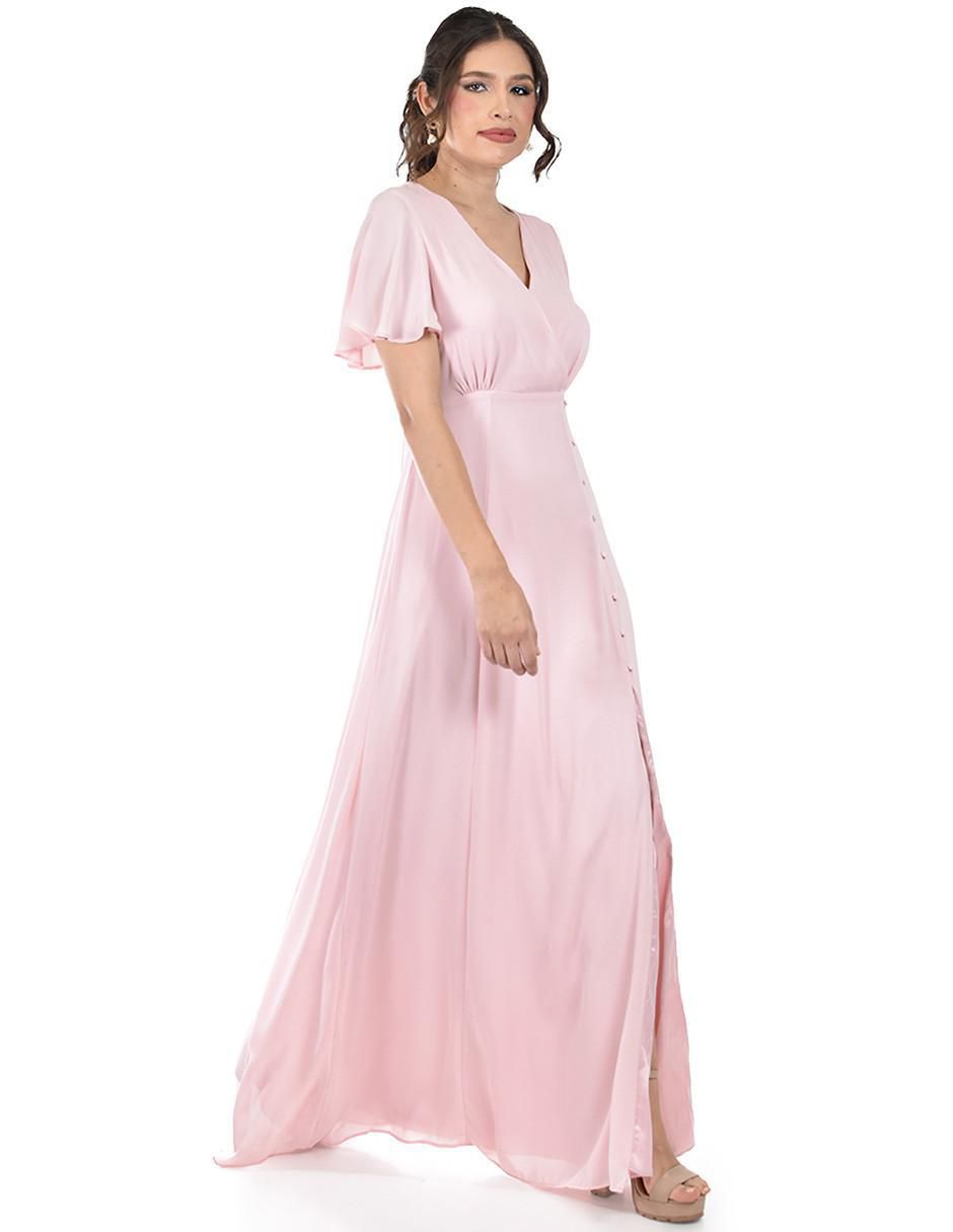 Vestido maxi de fiesta escote V 5
