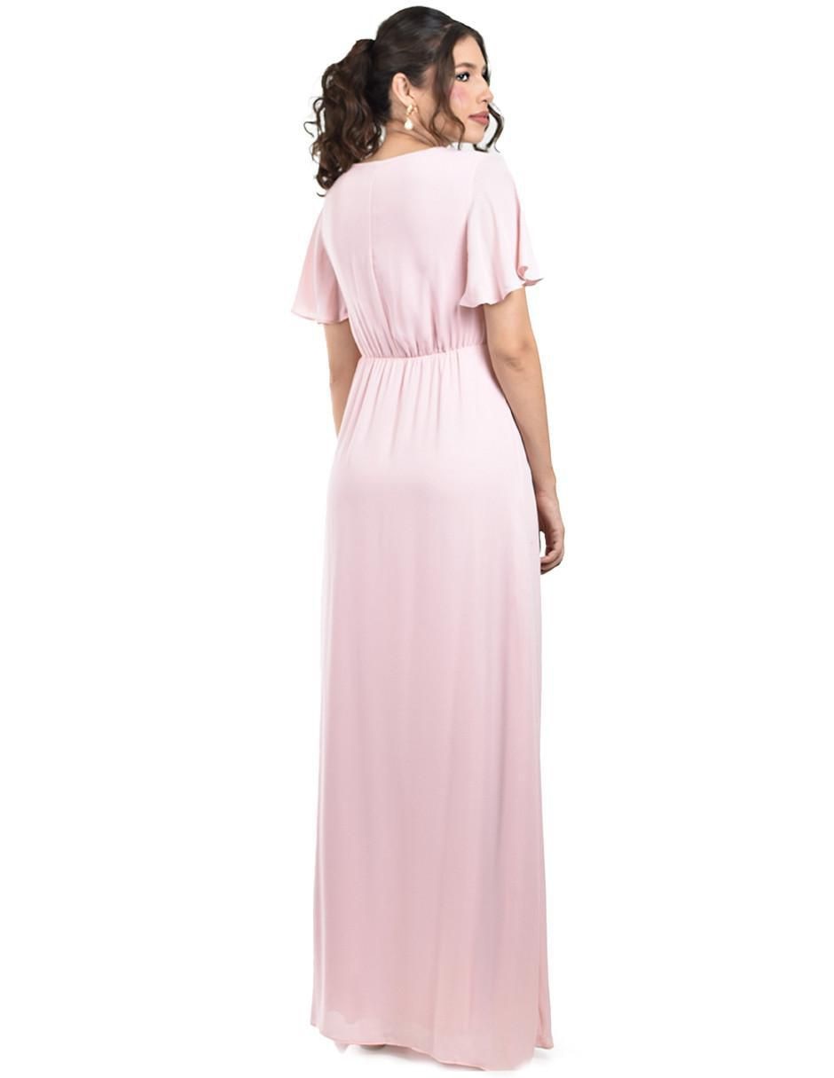 Vestido maxi de fiesta escote V