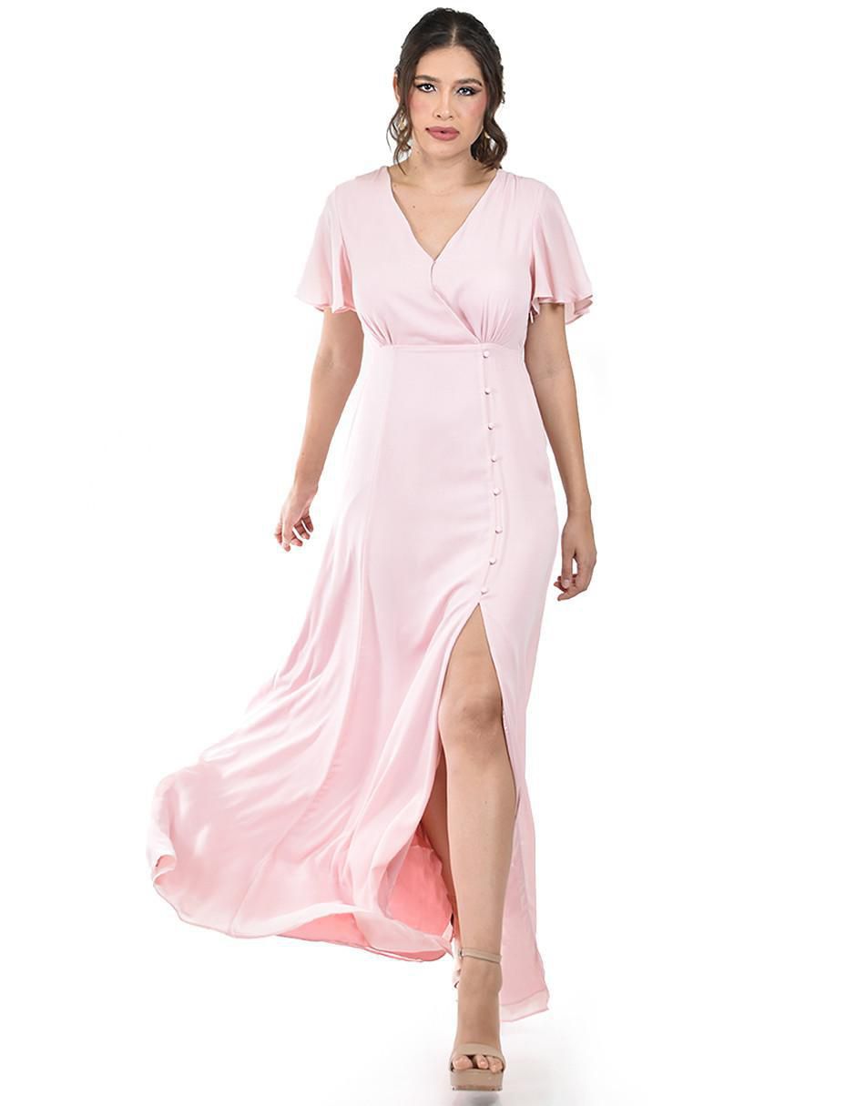 Vestido maxi de fiesta escote V