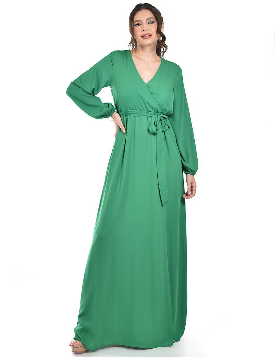 Vestido maxi de fiesta escote V Vestido maxi de fiesta escote V