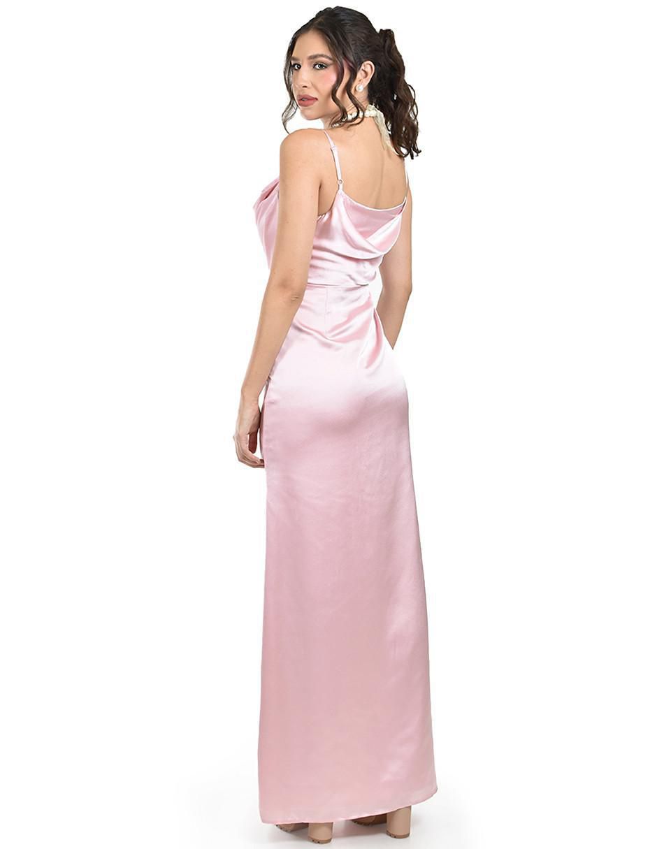 Vestido maxi de fiesta escote Cuadrado