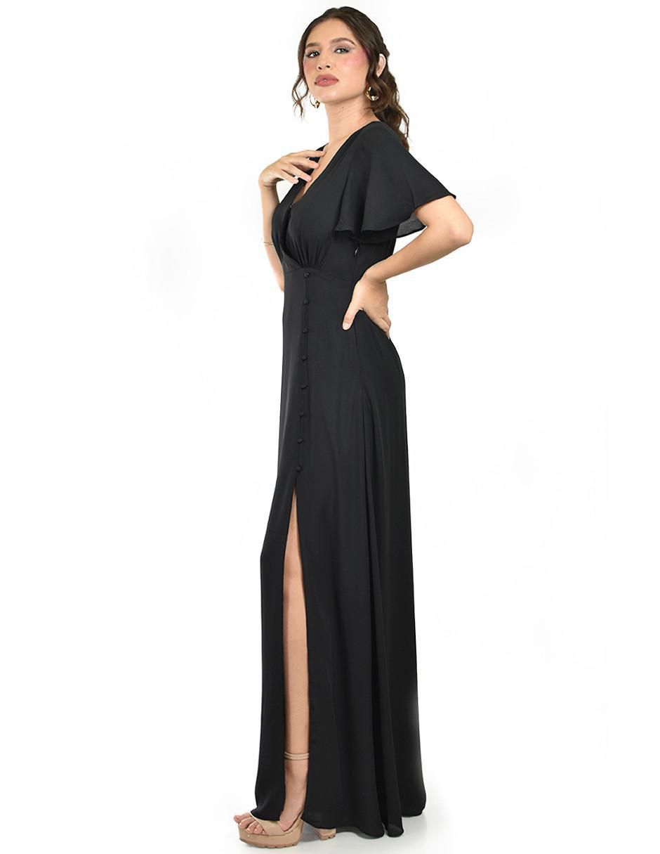 Vestido maxi de fiesta escote V 5