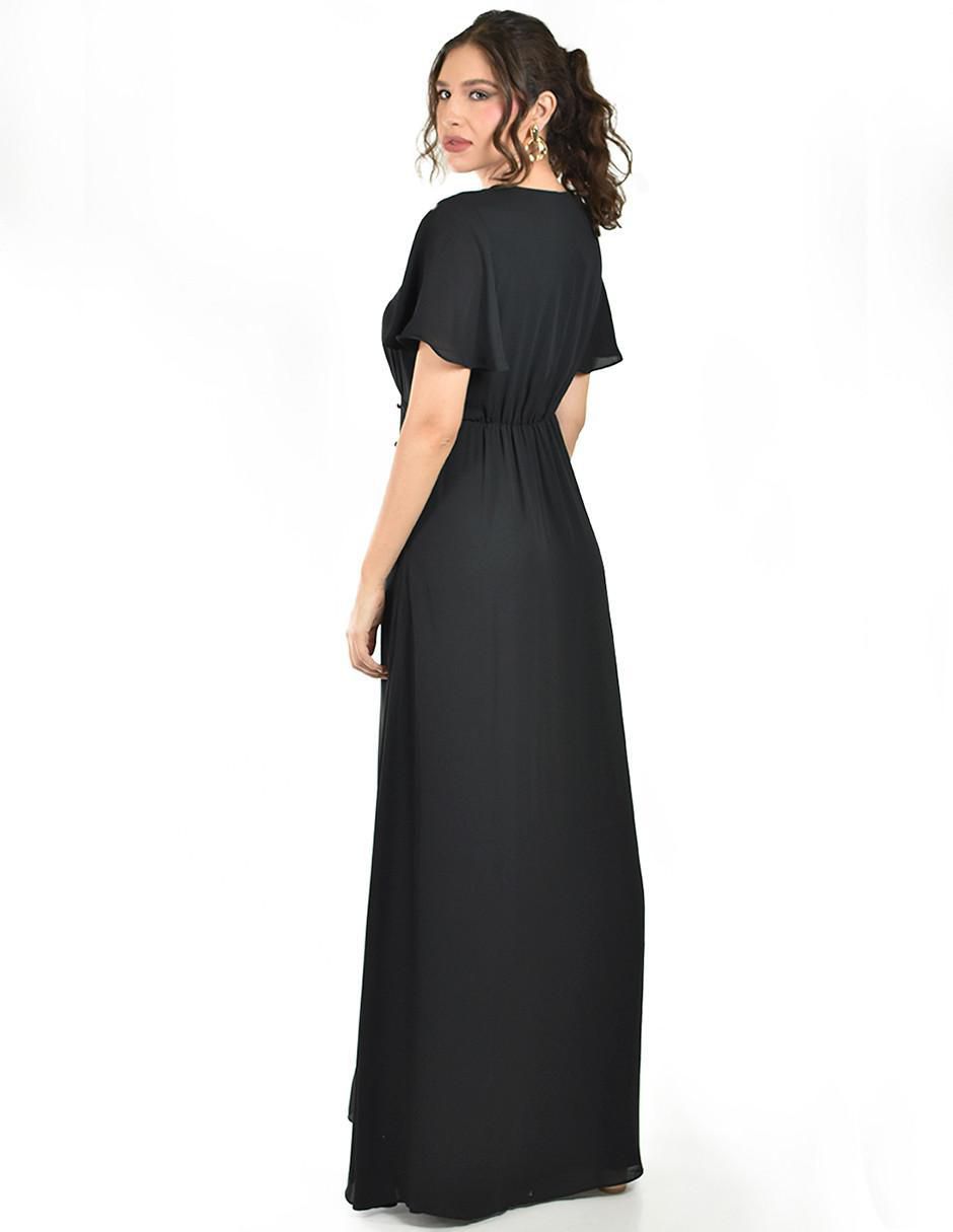 Vestido maxi de fiesta escote V
