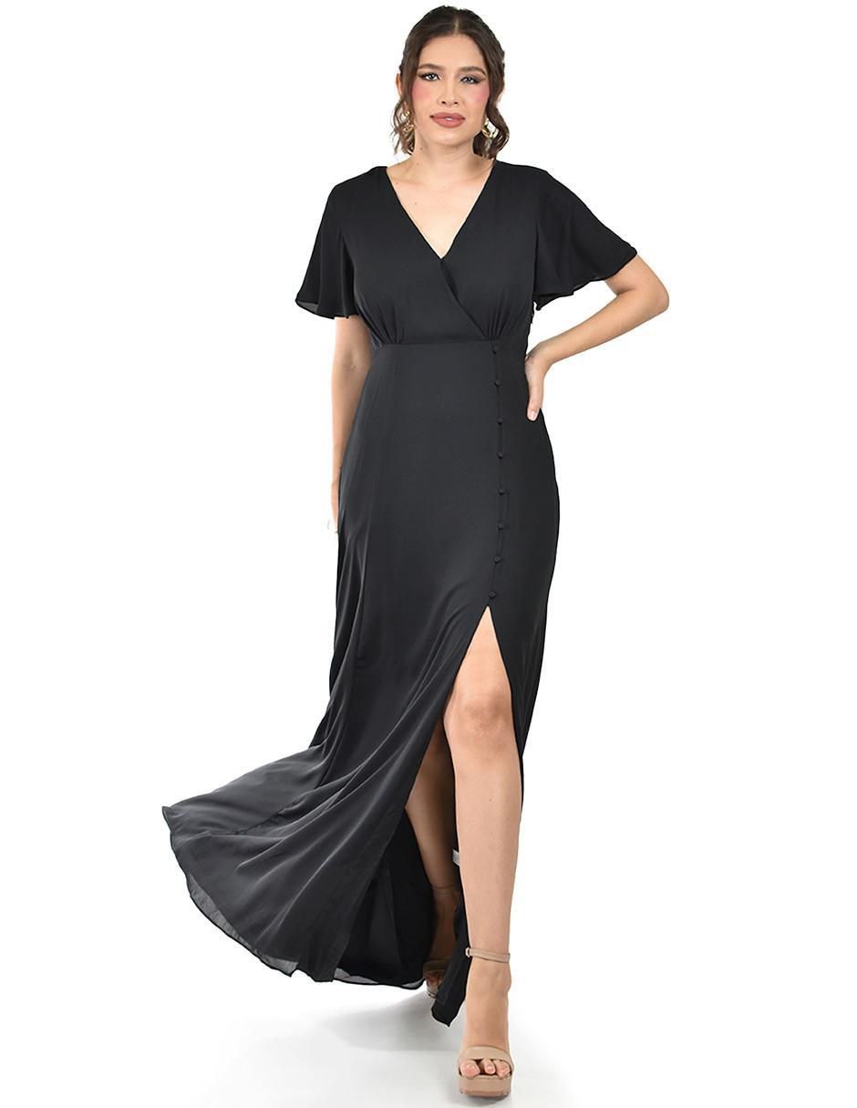 Vestido maxi de fiesta escote V