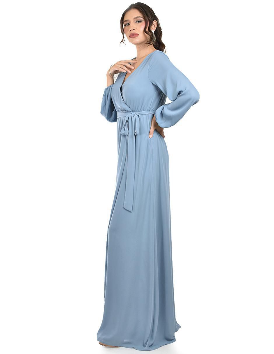 Vestido maxi de fiesta escote V