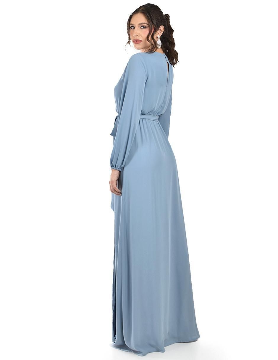 Vestido maxi de fiesta escote V
