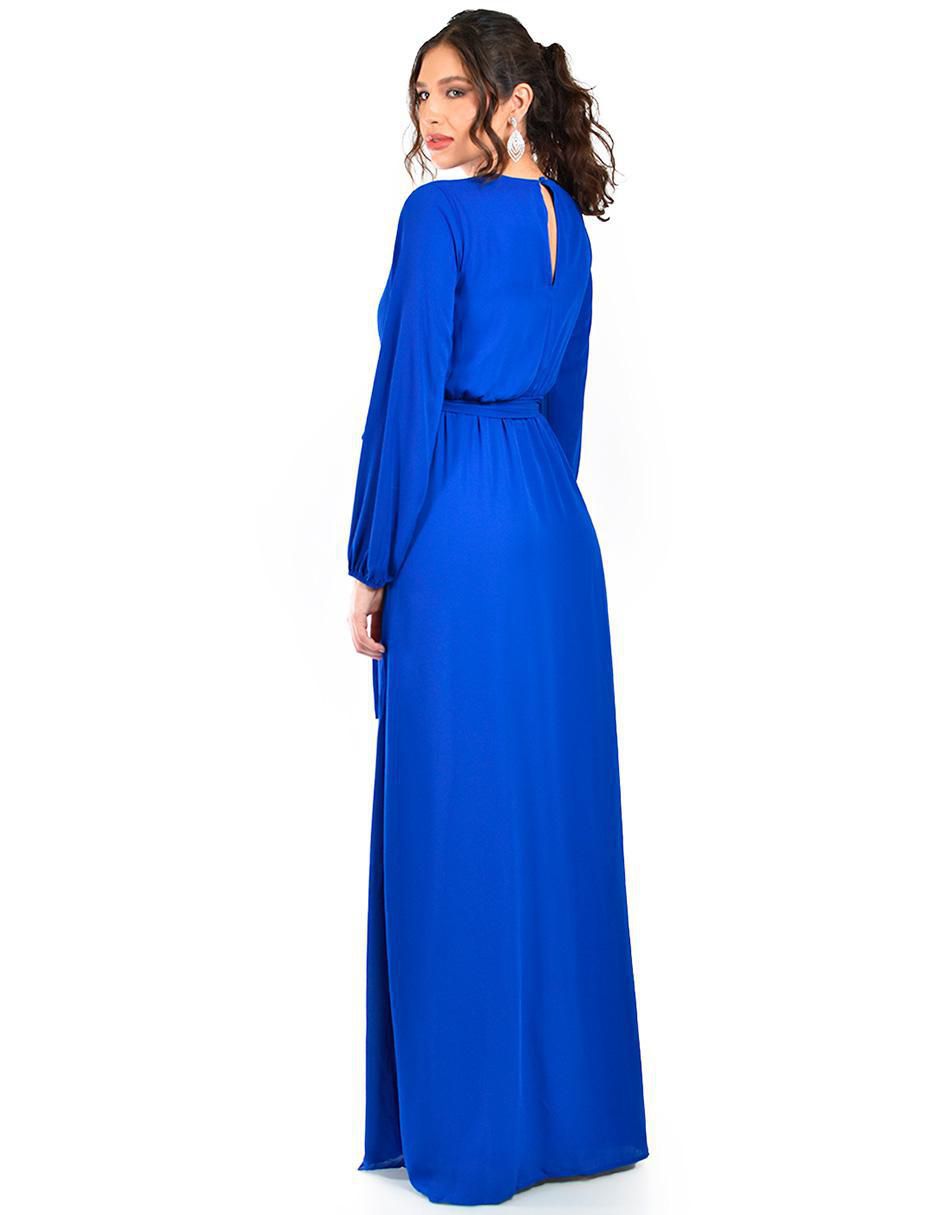 Vestido maxi de fiesta escote V