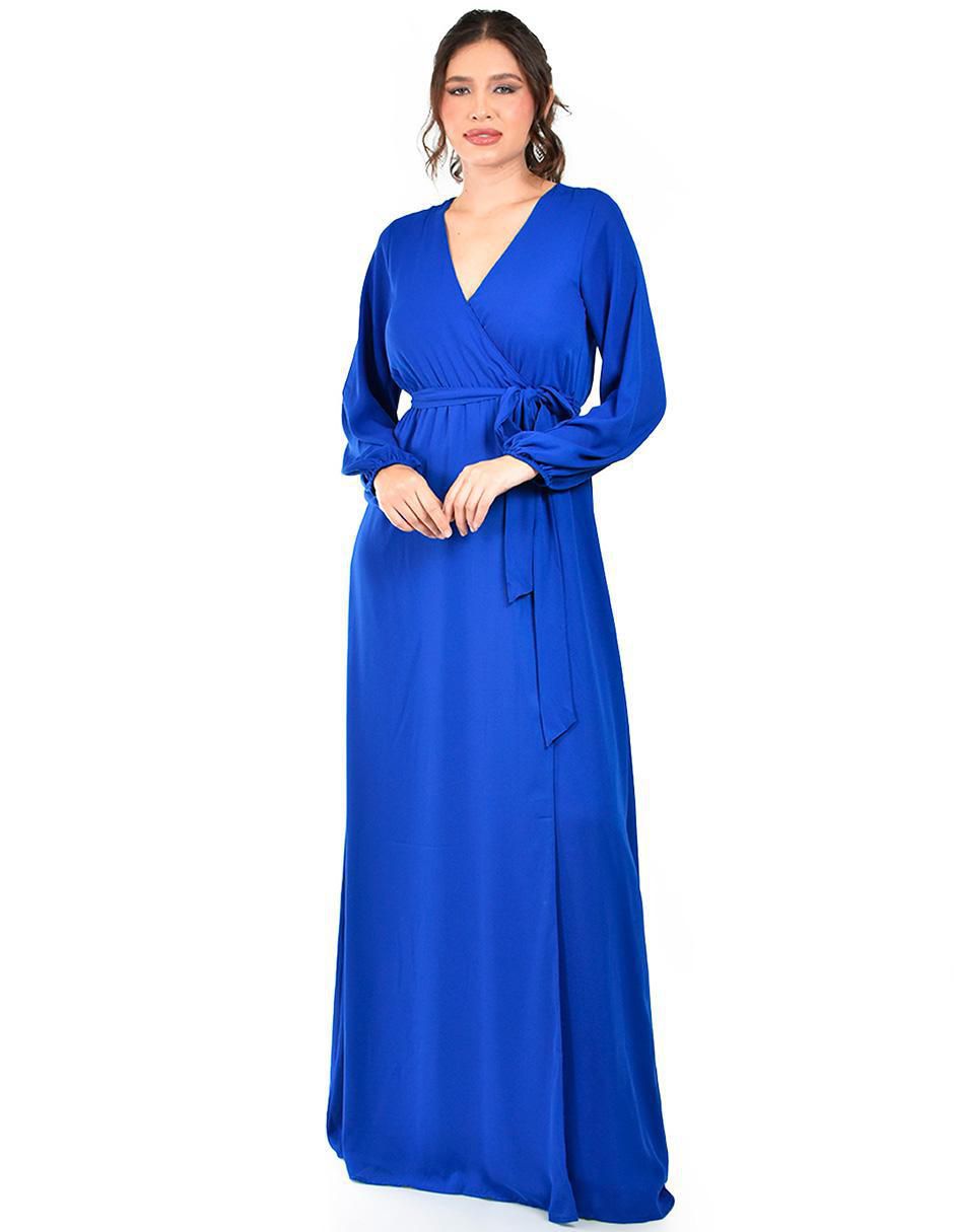 Vestido maxi de fiesta escote V