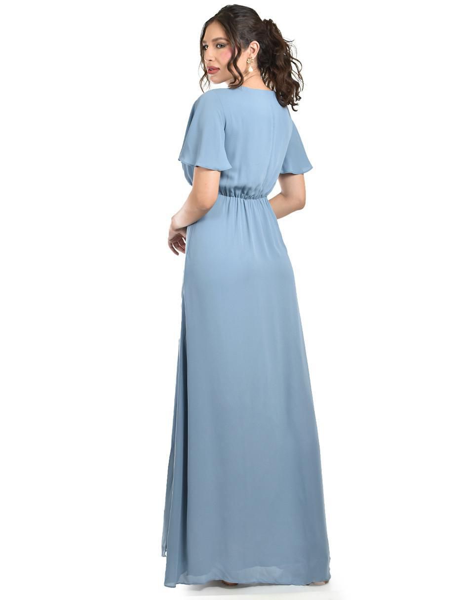 Vestido maxi de fiesta escote V