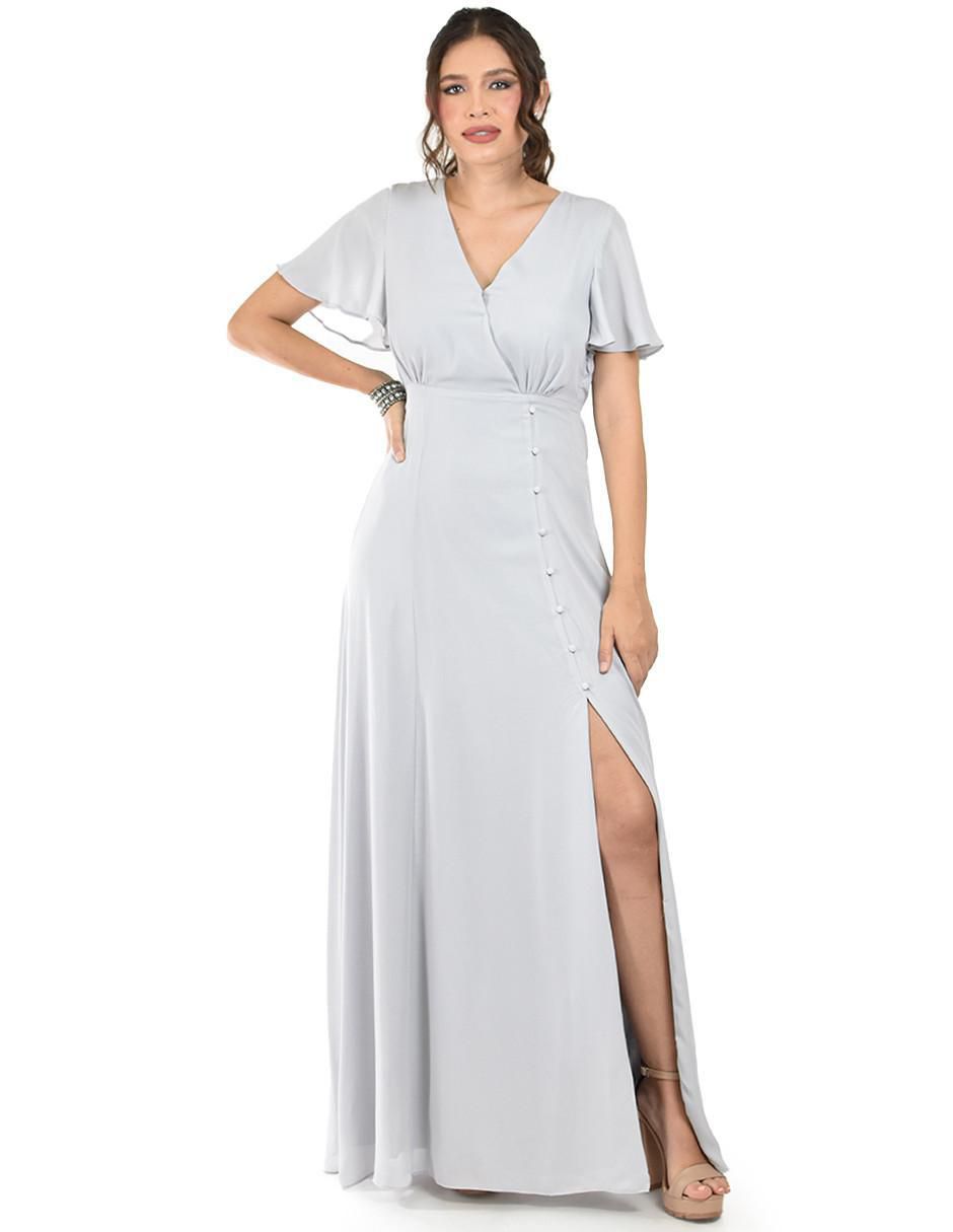 Vestido maxi de fiesta escote V Vestido maxi de fiesta escote V