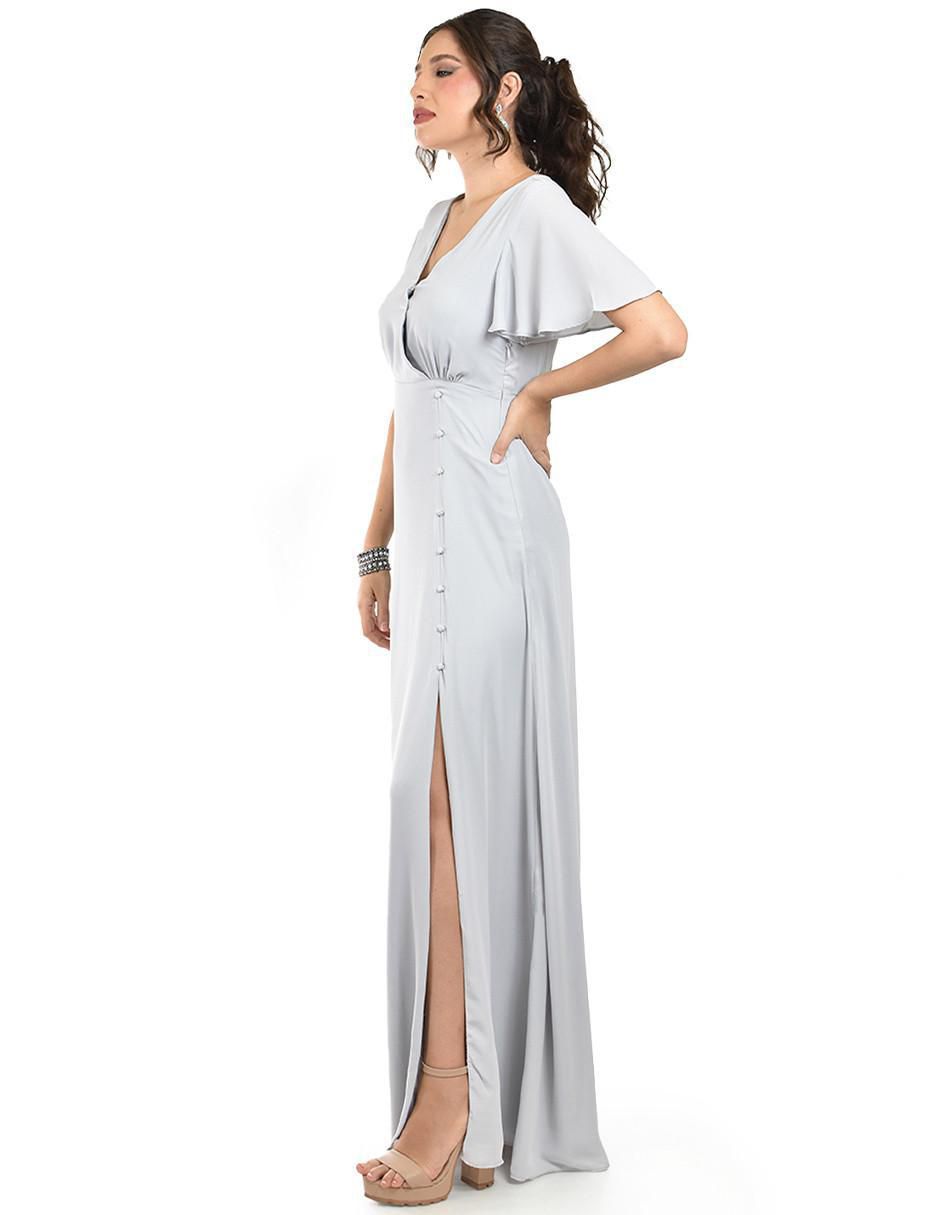 Vestido maxi de fiesta escote V 5
