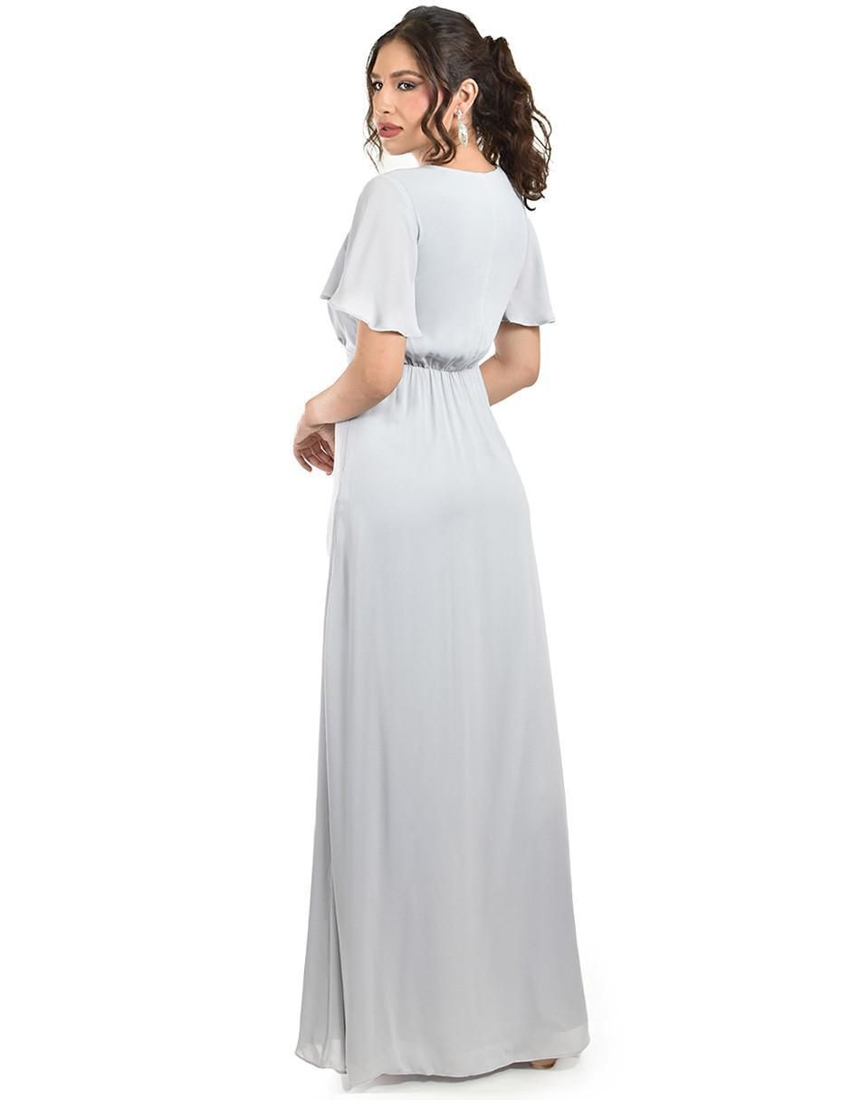 Vestido maxi de fiesta escote V