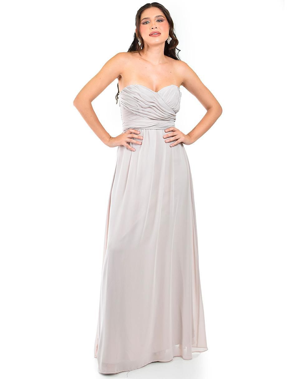 Vestido maxi de fiesta escote Corazón Vestido maxi de fiesta escote Corazón