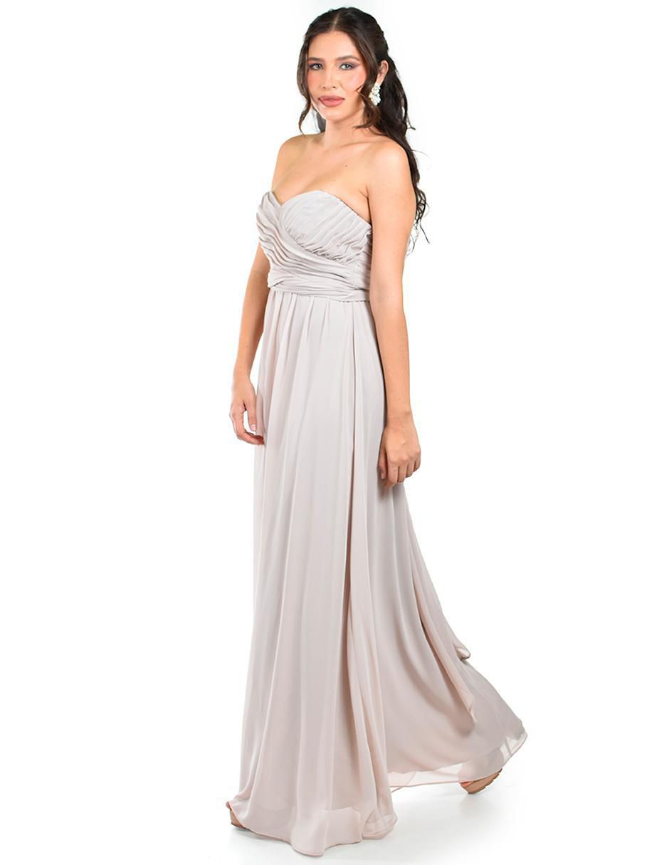 Vestido maxi de fiesta escote Corazón 2