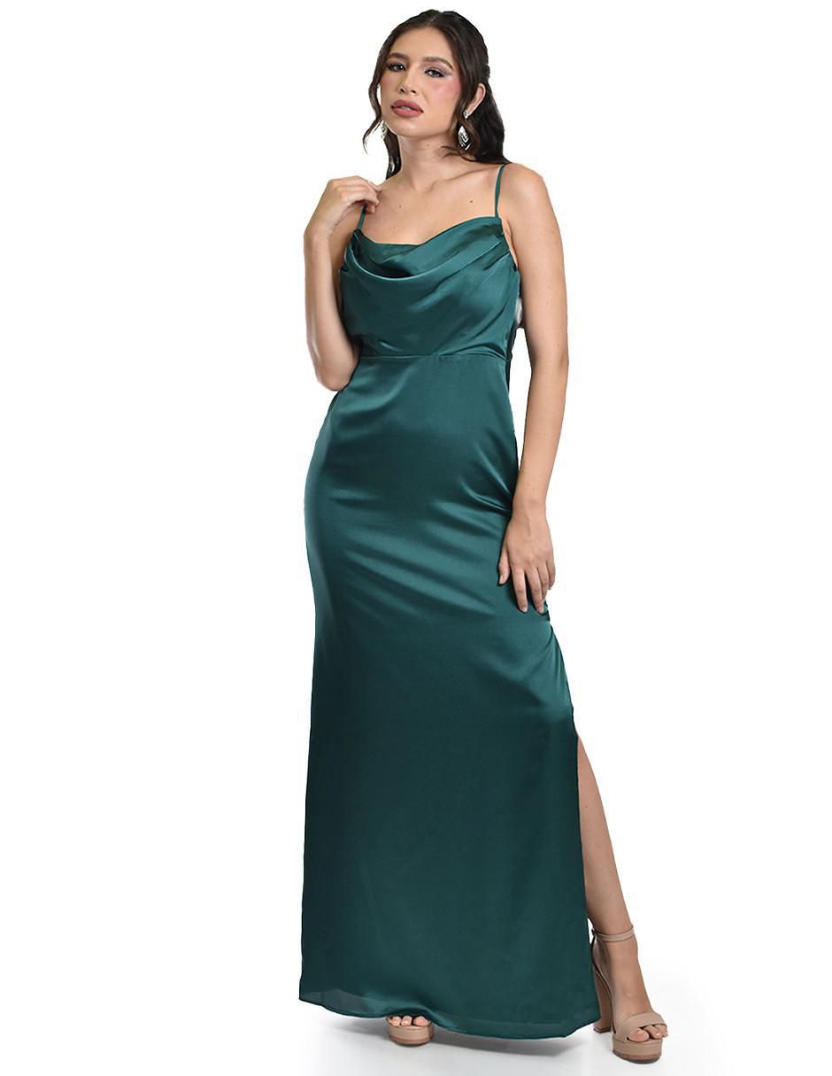 Vestido maxi de fiesta escote Cuadrado Vestido maxi de fiesta escote Cuadrado