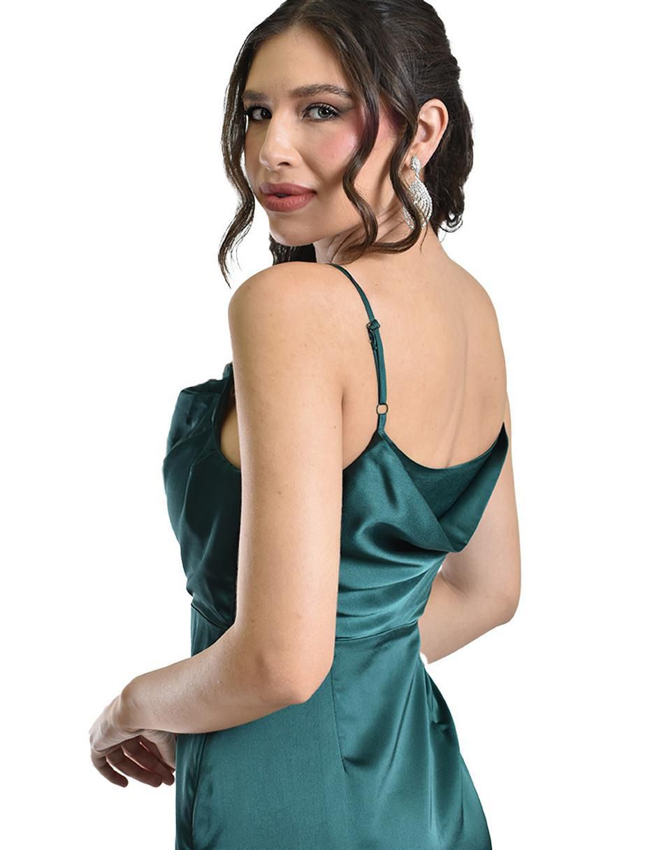 Vestido maxi de fiesta escote Cuadrado