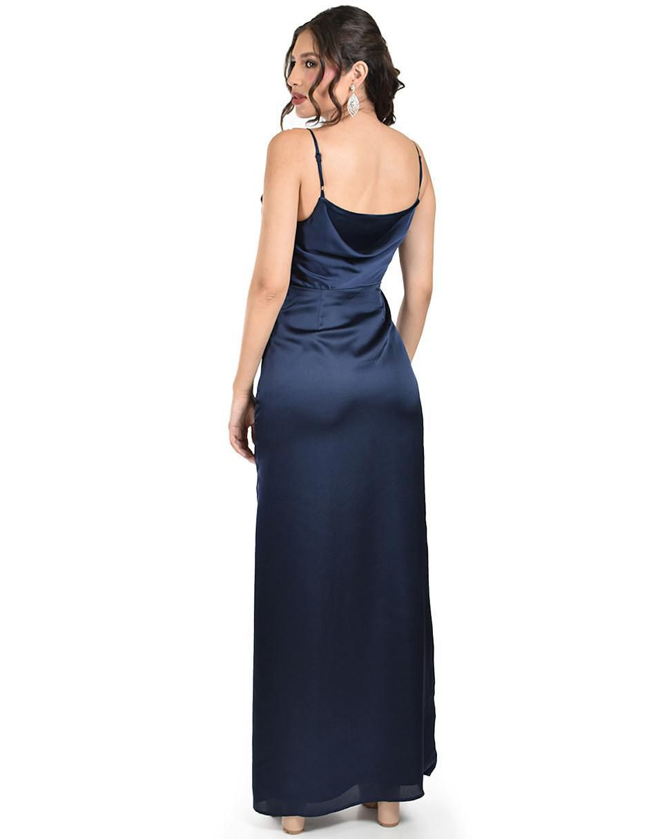 Vestido maxi de fiesta escote Cuadrado