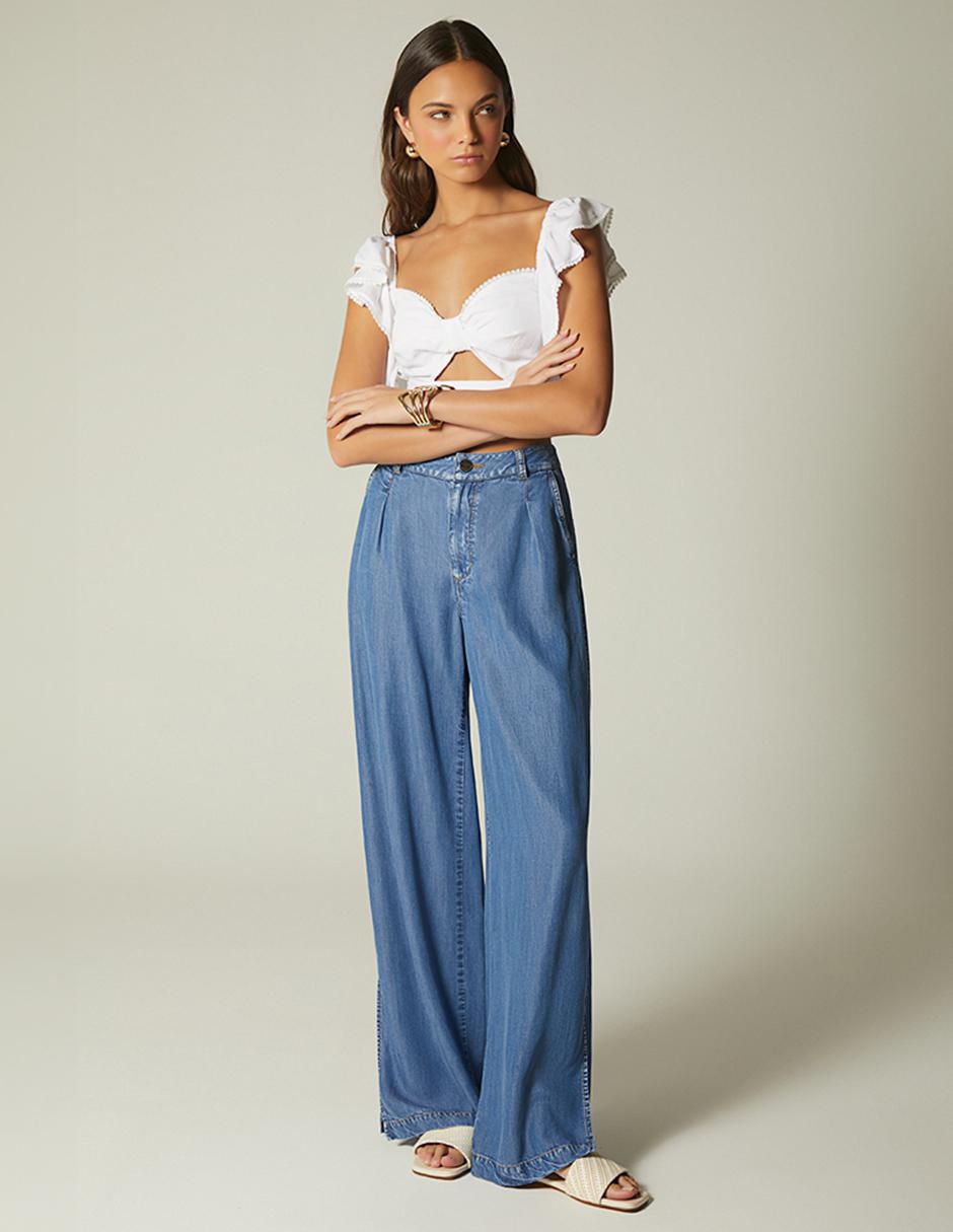 Top escote corazón tirante ancho