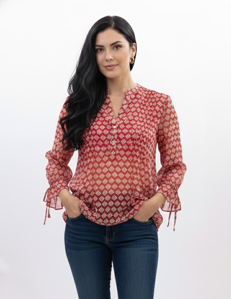 Blusa manga 3/4 para mujer
