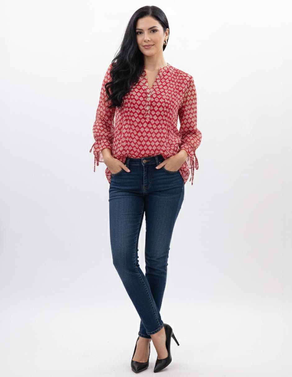 Blusa manga 3/4 para mujer